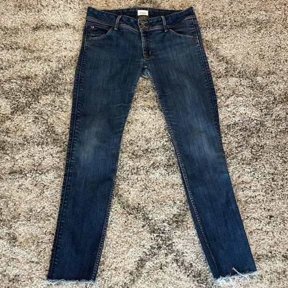 HUDSON Collin Flap Skinny Ankle Jeans | Raw Hem | SRDN Wash | Size 30 - Picture 2 of 13